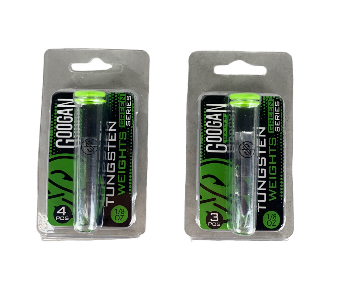 НОВАЯ партия из 2 вольфрамовых рыболовных гирь Googan Squad 1/8 унции, всего 7 штук