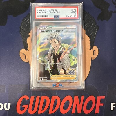 PSA 9 MINT 2022 Pokemon Go PROFESSOR'S RESEARCH WILLOW #078 Full