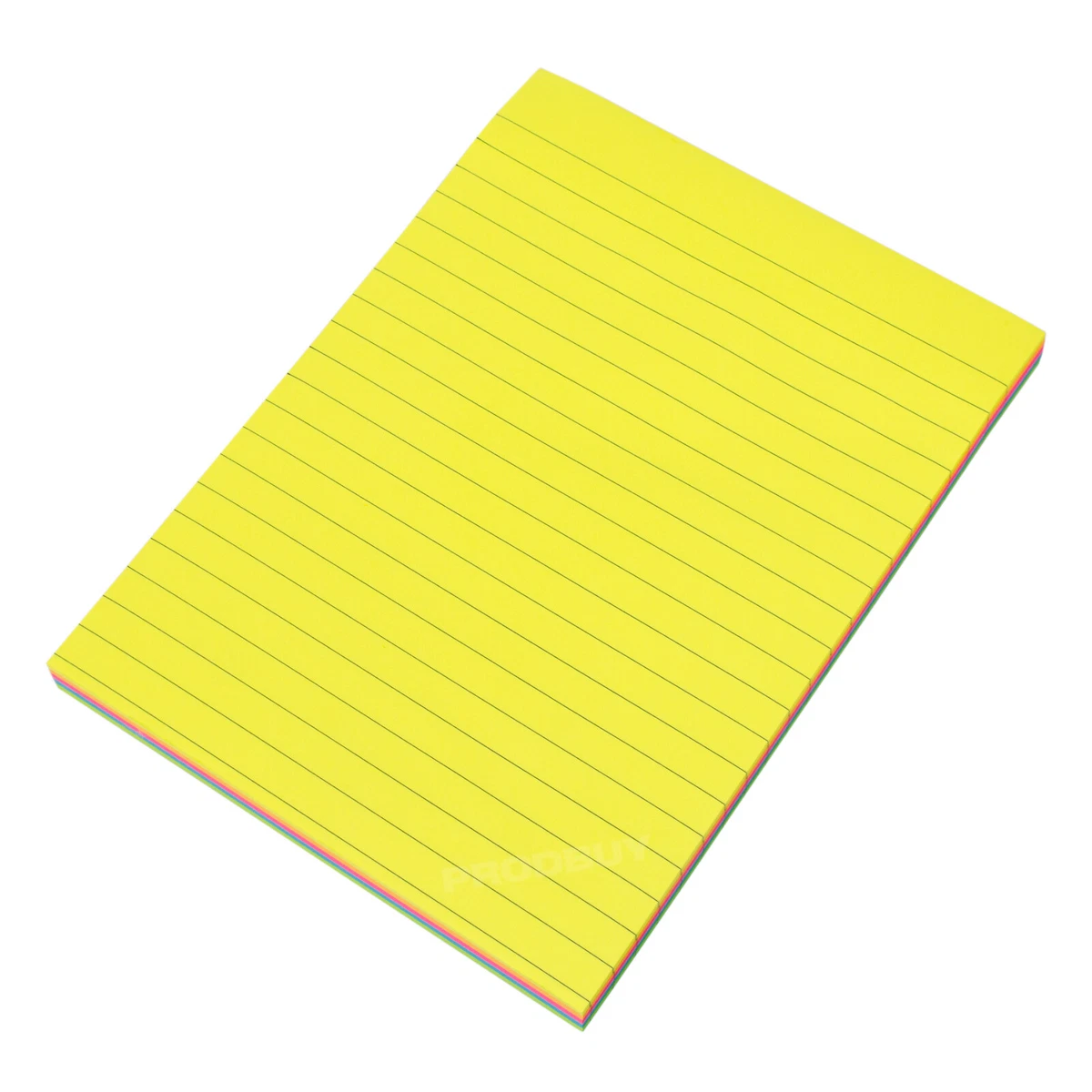 Large 20x15cm Neon Colour 150 Sticky Notes Grocery Shopping List Note Pad  Block