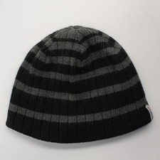 Carhartt black gray stripe fleece lined winter beanie cap 2014