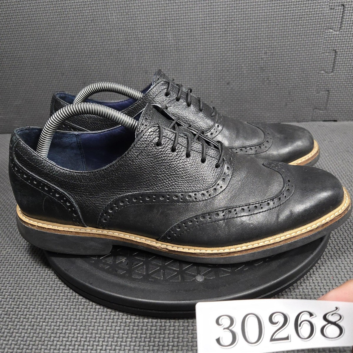 Cole Haan Brogue Long Wingtip Leather Dress Oxfords Men\'s Footwear Shoes 12 M Men main image 4