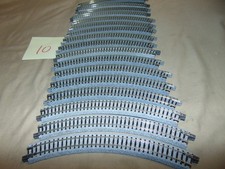 KATO N 17 PIECES 240-45 USED CURVE TRACK 10