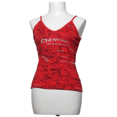DKNY Active, Tank­top, Größe: XL, Rot, Baumwolle, Print, Damen #d9b