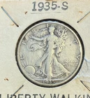 1935-S Walking Liberty Half Dollar, 90 % Silver