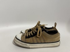 Vtg Chanel Beige Suede CC Logo Sneakers 35