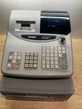 Casio CE-T100 Electronic Cash Register w/ Register Key DAMAGED