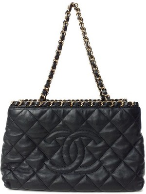 Chanel Tasche Matelasse Chain Me A50494 Leder Schwarz