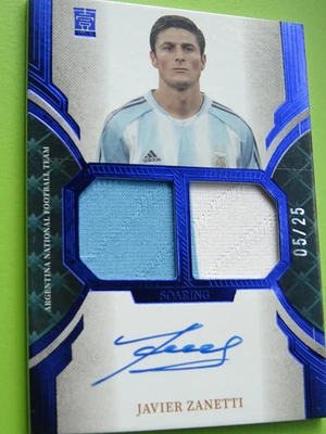fansmall Argentina Javier Zanetti /25 on card Auto Inter Milano no Panini Topps - Bild 1 von 4