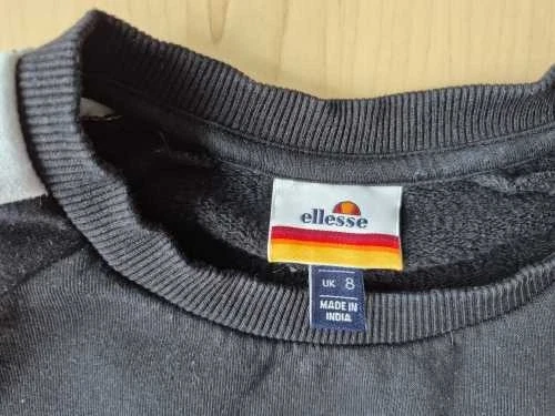ellesse Sweat Shirt schwarz Gr. 36 Mädchen Damen Girls - Bild 3 von 4