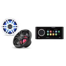 Fusion MS-RA770 Apollo Source Unit w/ Clarion CMS-651RGB-SWB 6.5-inch Coaxial...