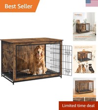 Multi-Purpose 44.1" Pet Kennel - Sturdy Indoor Dog Crate for Dogs up to 80 lb