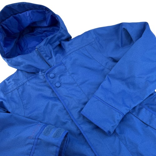 Burton Dryride Snowboard Jacket Womens XL Royal Blue Insulated Hooded Ski Coat