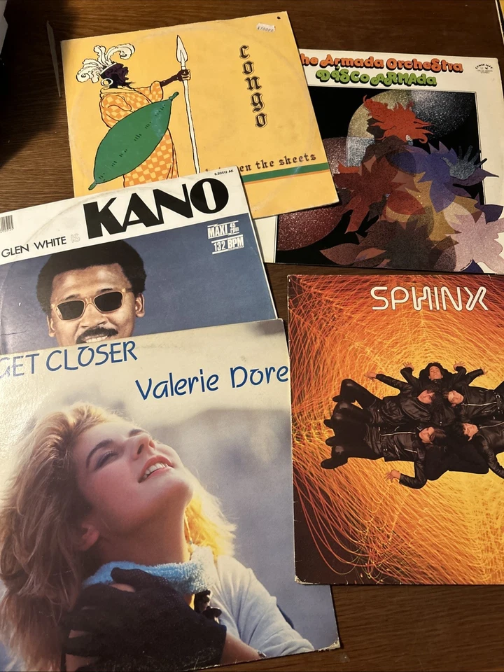 5 Dischi Vinile Italo-disco Anni 80 1a edizione Stock Lotto Rare Vinyl - Bild 1 von 4