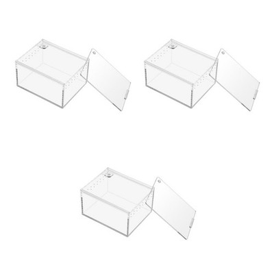 3 Pieces Small Tarantula Enclosure Lizard Cage Scorpion Habitat Jumping Spiders
