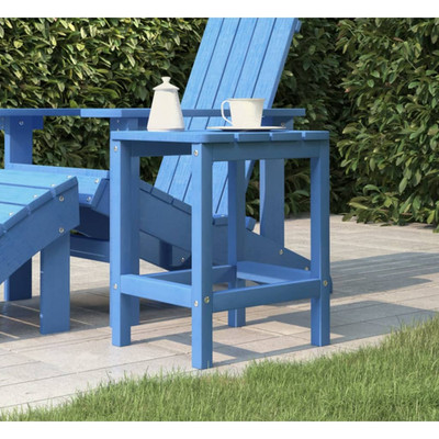 Adirondack Beistelltisch Aqua Blau 38x38x46 cm HDPE Wetterfest Outdoor Robust UV