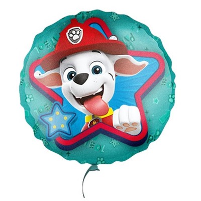 Party Factory `Paw Patrol´ Folienballon Chase, blau, Ø45cm, runder Heliumballon 