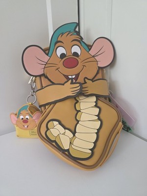 NWT Disney Cinderella 75th Anniversary Loungefly Gus Gus Backpack And Bag Charm