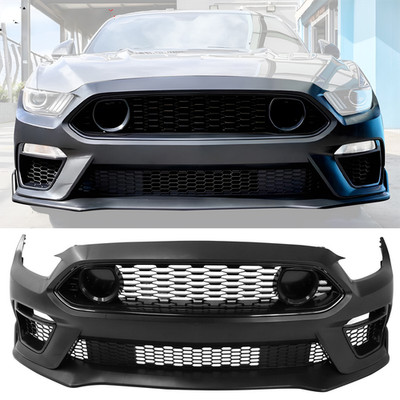 Fits 2015-2017 Ford Mustang Mach 1 Style Front Bumper replacement + front Lip