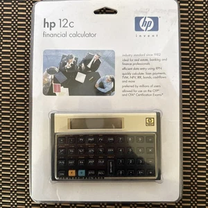 La boîte Hewlett HP 12C Calculatrice financière Real Estate Finance Vintage