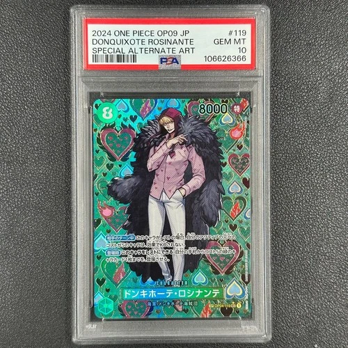 Alternate Art Donquixote Rosinante One Piece OP09 Japanese SP OP04-119 PSA 10 #Z