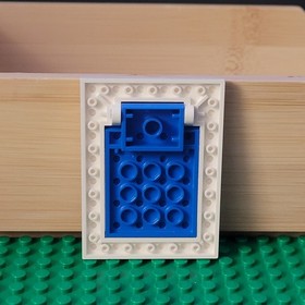 LEGO Trap Door Blue 30042 With Hinge White 30041 From Set 6280 Armada Flagship