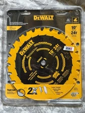 DEWALT DW7124PT 10-Inch Miter / Table Saw Blade, ATB, 24-Tooth, 5/8-Inch Arbor