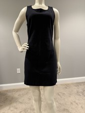 Everlane Dress Womens XS Black Sleeveless Shift Little Black Dress Casual Work