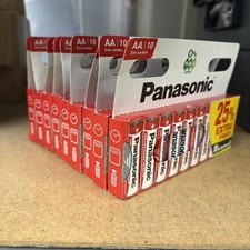 90x AA Genuine PANASONIC Zinc Carbon Batteries - New LR6 1.5V MN1500 R6 0.24 per battery