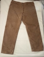 Dickies Insulated Work Pants Men’s 42x32 Brown Duck Quilt Lined USA Made