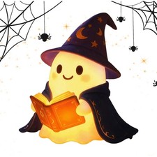 Halloween Ghost Light Spooky Night Light LED Lighting Decorations Reading Light