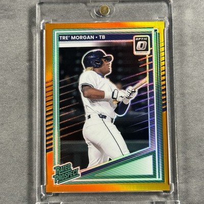 2025 Donruss Orange Prizm Tre Morgan /199 Rated Prospect Tampa Bay Rays