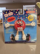 Vintage Radio Shack M M's Red Personal Mini AM/FM Radio w/Headphones NEW Sealed