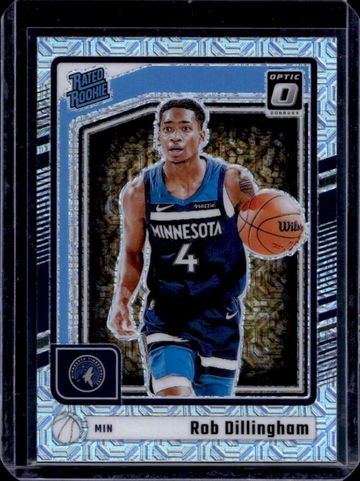 2024-25 Donruss Optic Rob Dillingham Rated Rookie Choice RC #259 Timberwolves