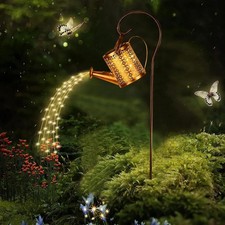 Regadera solar LED con cadena de luces LED lámpara de jardín enchufe de jardín decoración DE