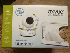 Axvue E9650W Video Baby Monitor 4.3" LCD Pan/Tilt Two-Way Audio 2.4GHz