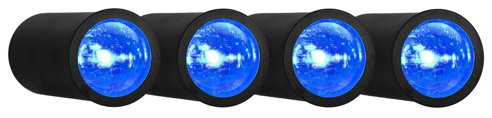 Rockville 4 PACK MINI HALO BLACK DJ Wash Lights+Bag, Wireless DMX/Rechargeable - Image 4 of 4