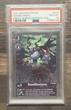 2021 DIGIMON PROMOS GREAT LEGEND POWER UP PACK FOIL DEMIDEVIMON 034 PSA 10