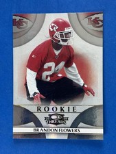 2008 Donruss Threads #160 Brandon Flowers Kansas City Chiefs #/999
