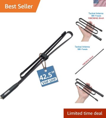 Long Range 42.5'' SMA-Female Dual Band Antenna - Perfect for Outdoor Adventures