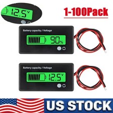 12V/24V/36/48V Battery Status Charge LCD Digital Indicator Monitor Meter Gauge