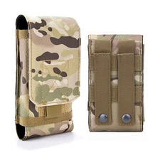 Tactical MOLLE Smartphone Holster, Universal Army Mobile Phone Belt Pouch EDC...