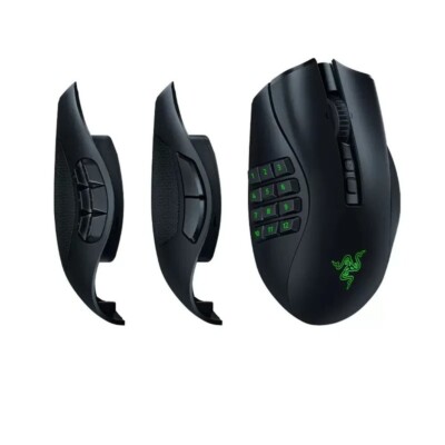 Razer Naga V2 Pro Wireless MMO Gaming Mouse With Swappable Side Plates