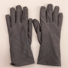 Gray Dress Gloves Diagonal Line Pattern