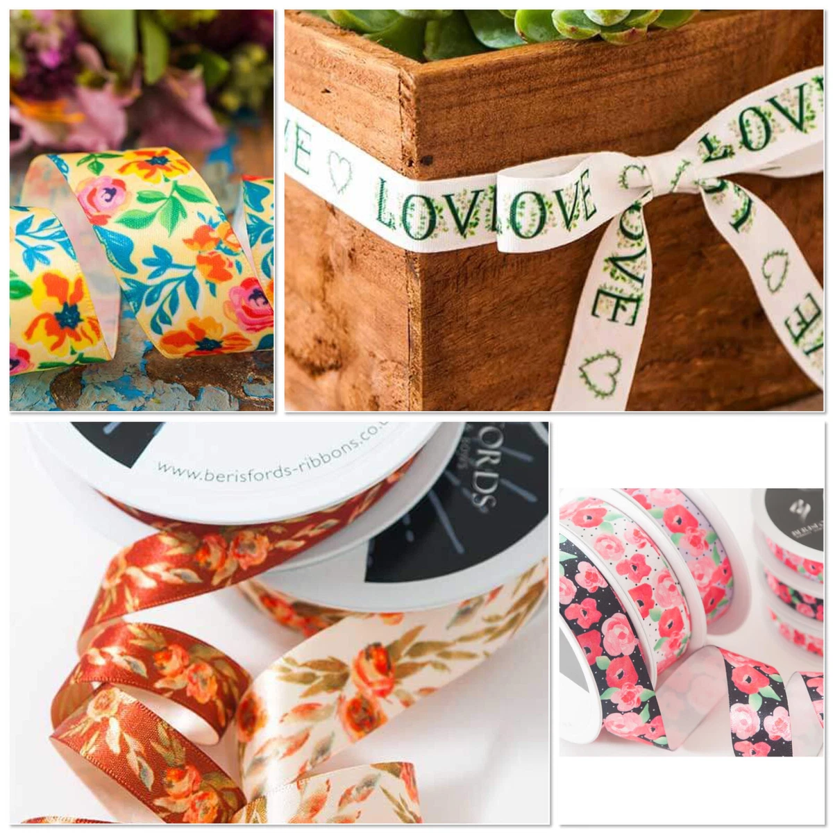 Berisfords Floral Ribbons Ribbon for all Occasions Special Gifts Weddings
