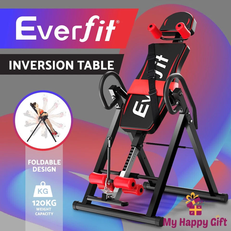 Everfit Inversion Table Gravity Tables Stretcher Inverter Foldable Home Fitness