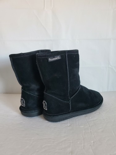 Bearpaw Black boots Girl's Youth Suede top size 2