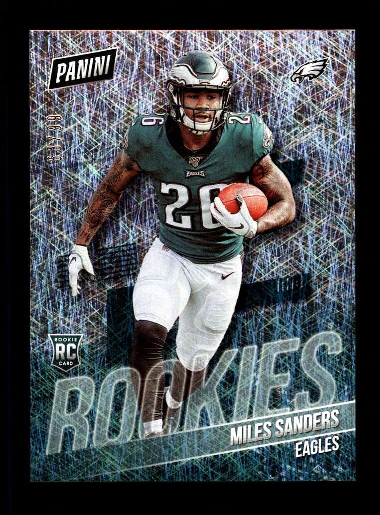2019 THE NATIONAL #RC18 MILES SANDERS ROOKIE RC /99 PARALLEL PHILADELPHIA EAGLES