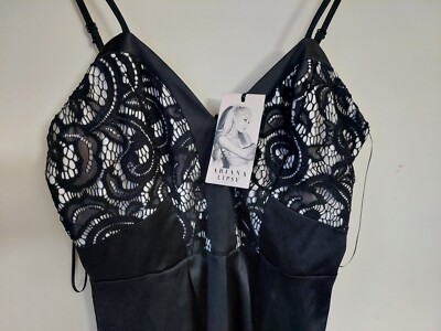 ARIANA GRANDE LIPSY LACE TOP BLACK DRESS SIZE UK10 - BRAND NEW WITH TAGS |  eBay