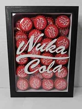 Fallout Nuka Cola Bottle Caps Shadowbox 5x7 With Caps, Unofficial/handmade