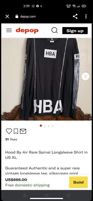 HOOD BY AIR HBA X-ray Double Zip Long Sleeves Small | eBay